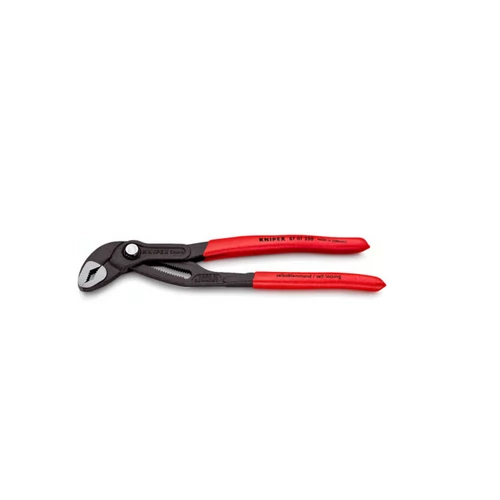 KNIPEX Cobra® Hightech vízpumpa-fogó 300 mm – gyorsállítású, 70 mm csőkapacitású, szürke foszfátozott felületű, polírozott fejű fogó