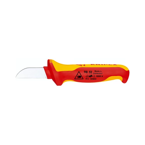 KNIPEX szigetelt kábelkés – 190 mm | 98 52 – VDE-tanúsítvánnyal, ergonomikus markolattal