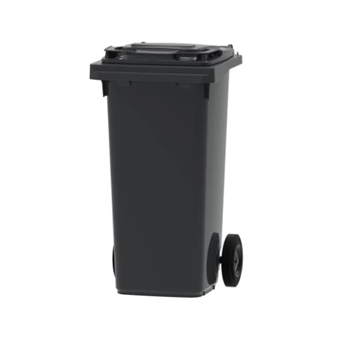 Háztartási kuka kerékkel, 120 literes, antracit
