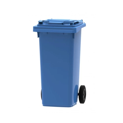 Háztartási kuka kerékkel, 240 literes, kék	