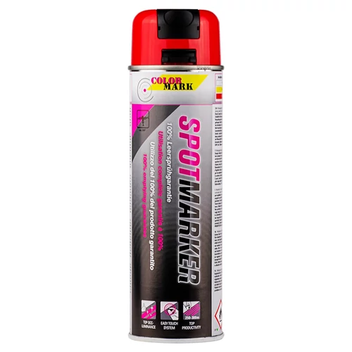 MOTIP jelölőfesték ColorMark Spotmarker spray 500 ml fluoreszkáló piros