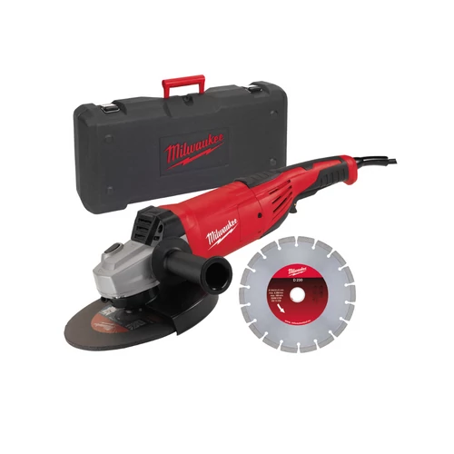 Milwaukee AG 22-230 E D-SET 2200 W sarokcsiszoló, kofferben, vezetékes kivitel