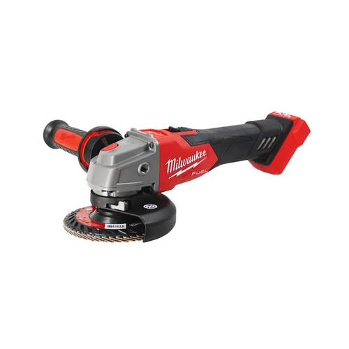 Milwaukee M18 FUEL™ M18FSAG125XB-0X 125 mm sarokcsiszoló fékező funkcióval, csúsztatható kapcsolóval, akku nélkül, kofferben