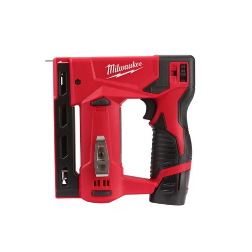 Milwaukee M12™ M12BST-202X akkus tűzőgép, 2×2,0 Ah akkumulátorral, gyorstöltővel, kofferben