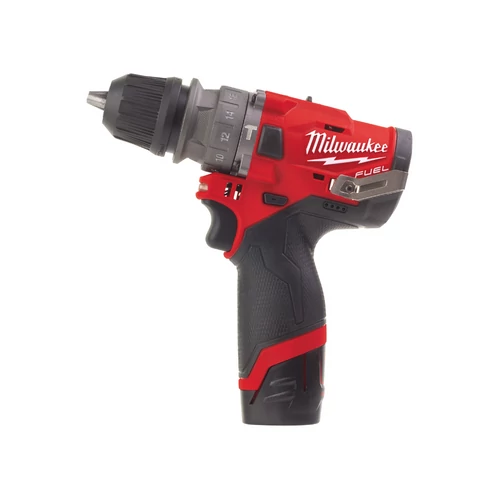 Milwaukee M12 FUEL™ M12FPDX-202X szuperkompakt ütvefúró-csavarozó 2×2.0 Ah akkuval, cserélhető tokmánnyal és HD Box-szal