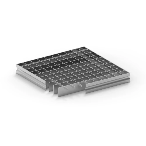 Járdarács 1000×1000 mm, 30×3 mm főborda, 33×33 mm bordaosztás