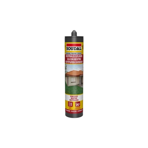 Soudal szilikon neutrális transzparens ecetsav-mentes 280 ml