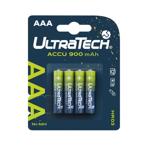 UltraTech AAA 900mAh Ni-MH tölthető elem 4db
