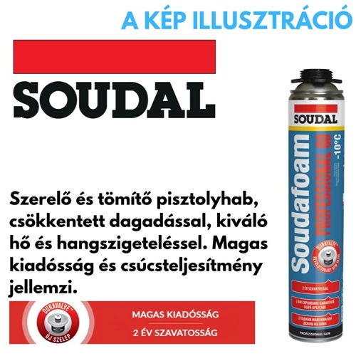 Soudal Soudafoam Professional pisztolyhab 750ml
