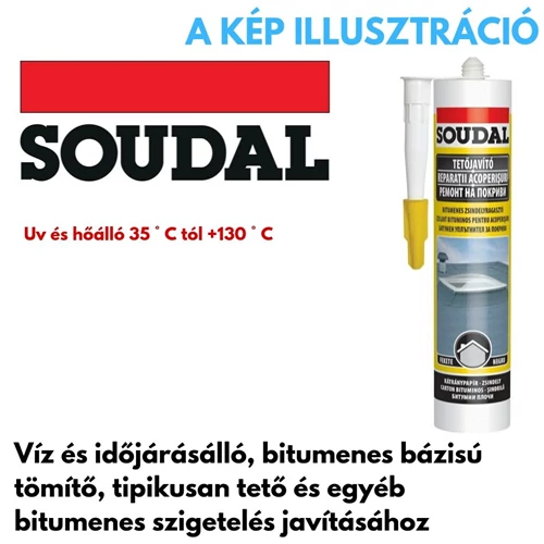 Soudal zsindelyragasztó 300ml