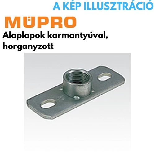 Müpro alaplap M8 horganyzott acél rögzítőelem