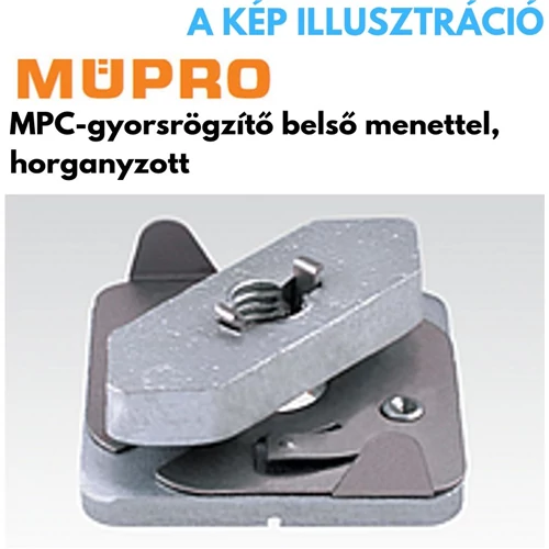 Müpro MPC gyorsrögzítő belső menettel M8 27/18–28/30 profilhoz horganyzott