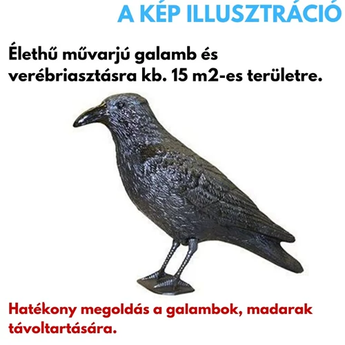Galambriasztó varjú madárriasztó figura