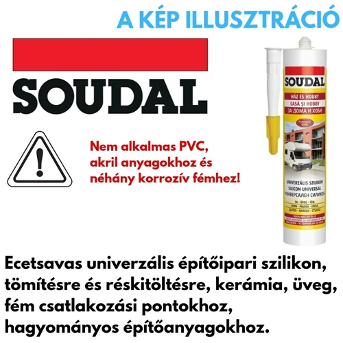 Soudal szilikon univerzális transzparens 280ml