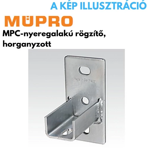 Müpro nyereg alakú rögzítő hosszanti 38/24, 40/80, 41/41 profilhoz horganyzott
