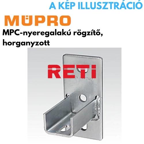 Müpro MPC nyeregalakú hosszanti rögzítő 27/18–28/30 profilhoz horganyzott