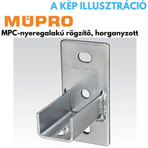 Müpro nyereg alakú rögzítő keresztirányú 38/24, 40/80, 41/21, 41/62 profilhoz horganyzott