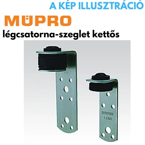 Müpro légcsatorna-szeglet kettős