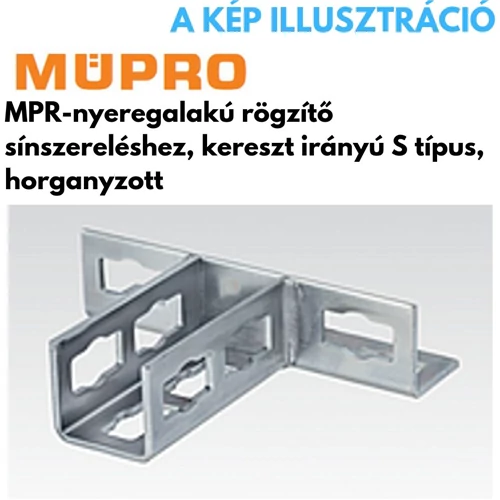 Müpro MPR gyorsrögzítő sarokszereléshez S+,M12 41/21-41/124 profilhoz horganyzott