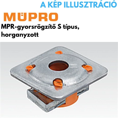 Müpro MPR gyorsrögzítő S+ M10 41/21, 41/124 profilhoz horganyzott