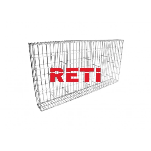 Gabion Wall 180 kosár, 1800×600×120 mm, változatos rácsosztás, 3,0 mm huzalvastagság