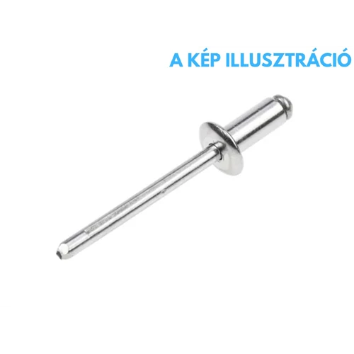 Alu-acél félgömbfejű nyitott popszegecs (AST) 3,2x8mm RAL3011