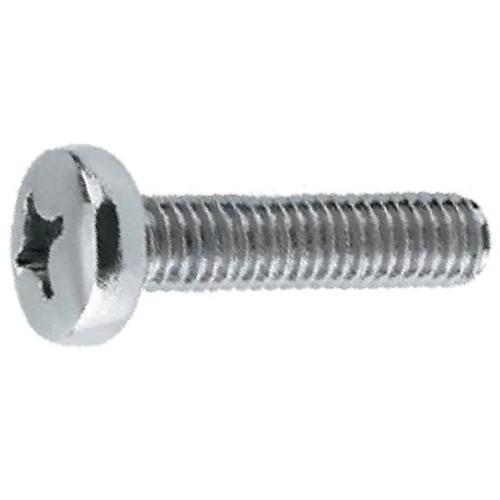 D-fejű kereszthornyos csavar M4x16mm DIN7985 4.8 horganyzott