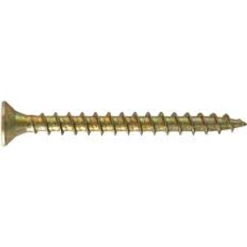 Süllyesztettfejű forgácslapcsavar 3,5x12mm Pz2, sárgára passzivált