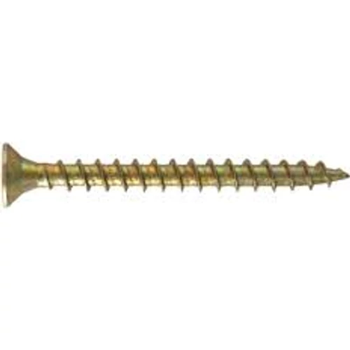 Süllyesztettfejű forgácslapcsavar 4x18mm Pz2, sárgára passzivált