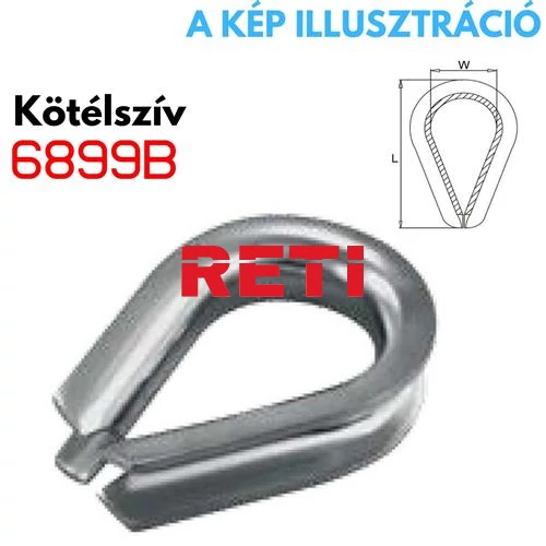 Kötélszív 6899B 26 mm