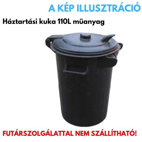 Háztartási kuka 110L müanyag 500163