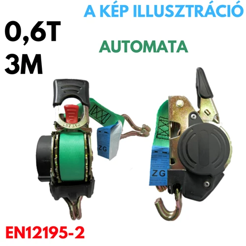 Rakományrögzítő 0,6T 3,5m automata