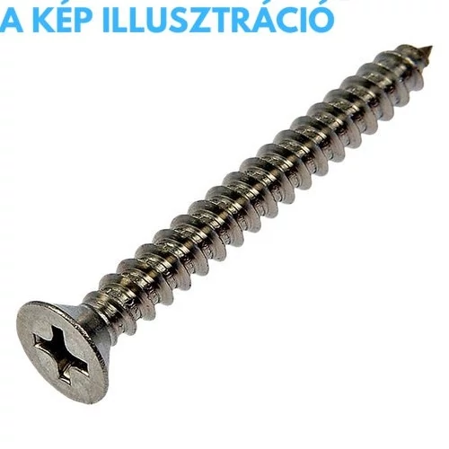 Süllyesztettfejű lemezcsavar 4,8x16mm DIN7982/C horganyzott