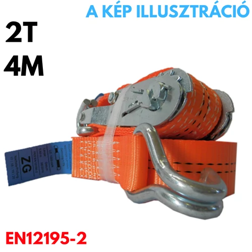 Rakományrögzítő, teherbírás: 2T, hossz: 4m