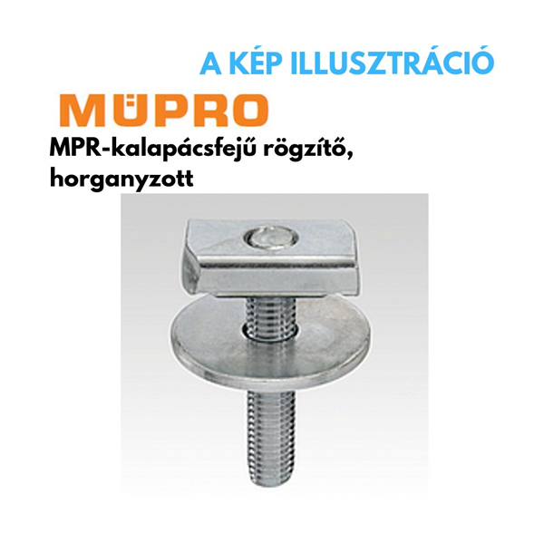 MÜPRO MPR- kalapácsfejű rögzítő M8x35 41/21/41/124 profilhoz