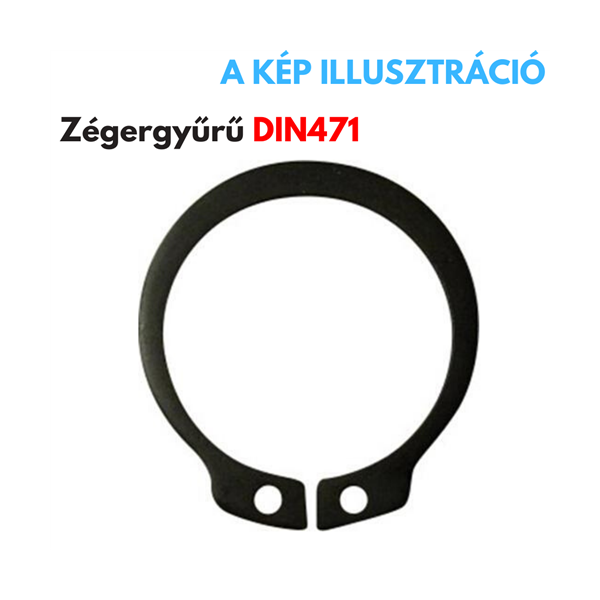 Zégergyűrű külső 22 DIN471