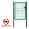 Egyszárnyú kapu 3D betéttel (Pilofor) 1094x1545mm, 2180mm 60x60mm oszloppal, RAL6005 zöld