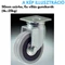 Kerék 50mm tömörgumi fix villás szürke, teherbírás: 35kg