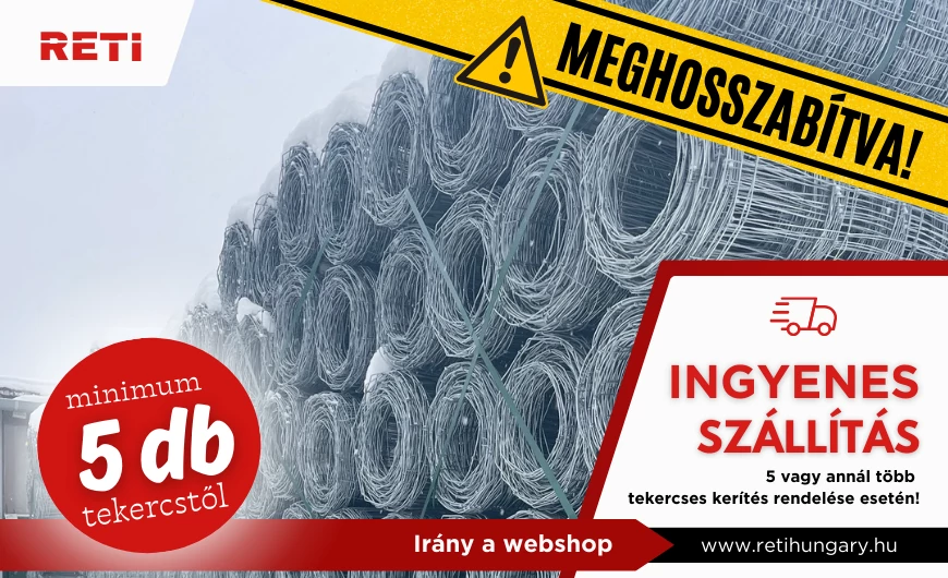 MEGHOSSZABBÍTVA! - 0 Ft-os szállítási díj